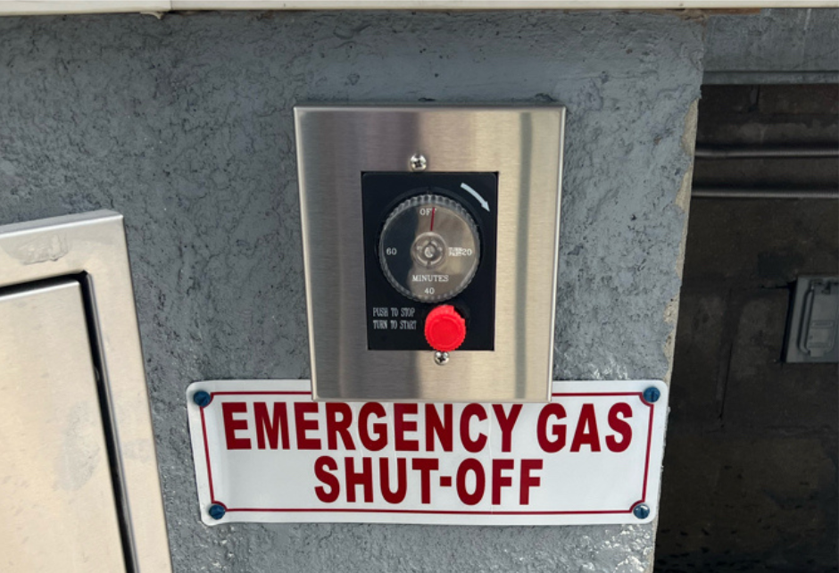 Emergency Gas Timer Shut off
